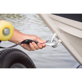 Goldenrod Dutton-Lainson 6249 mounted on a winch demonstrating proper fit and installation