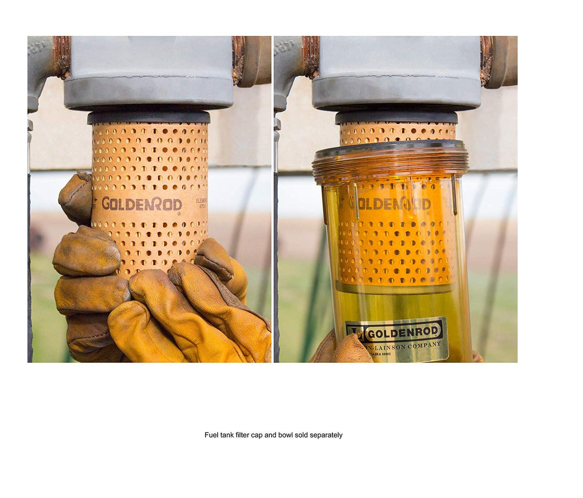 Goldenrod pleated media close-up highlighting filtration area and longer service