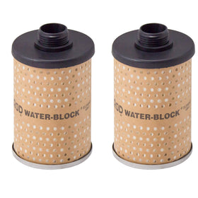 Goldenrod replacement elements front view showing the pair and label, ensuring correct fitment