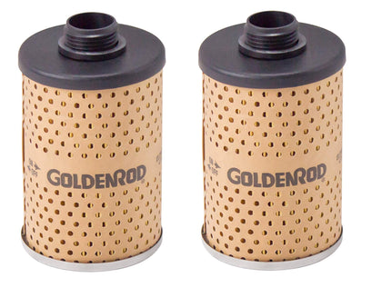 Goldenrod fuel filter element front view showing fitment and reliable protection
