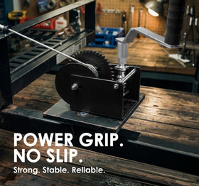 Goldenrod WG2000HEX removable handle detail for manual control and precise load positioning