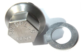 GoldPlug AP04 close-up of magnet collecting metal particles, protecting engine components