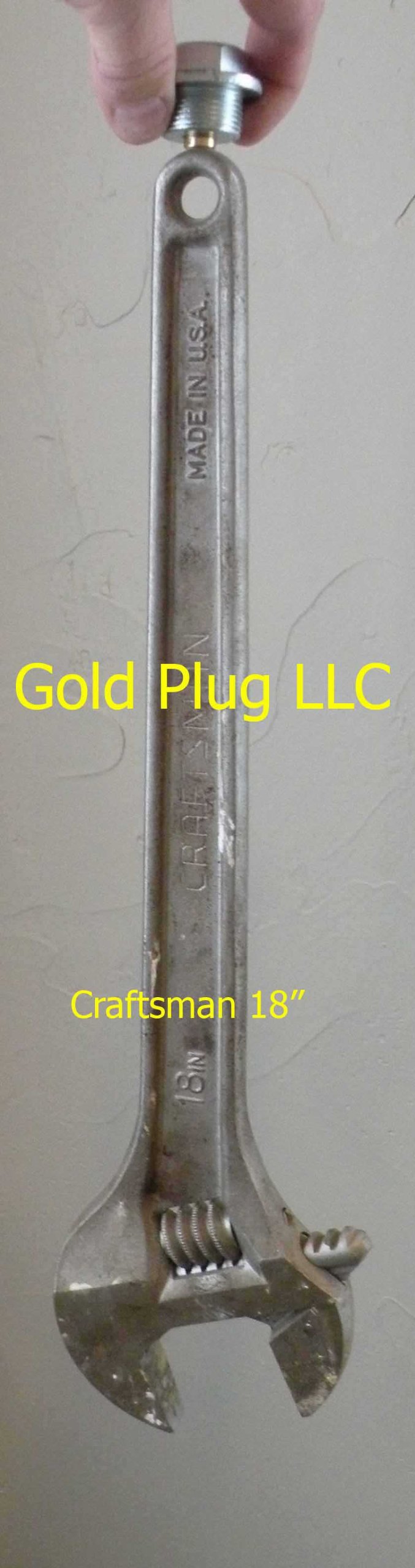 GoldPlug AP04 next to ruler for scale, GoldPlug shows exact dimensions and fit clarity
