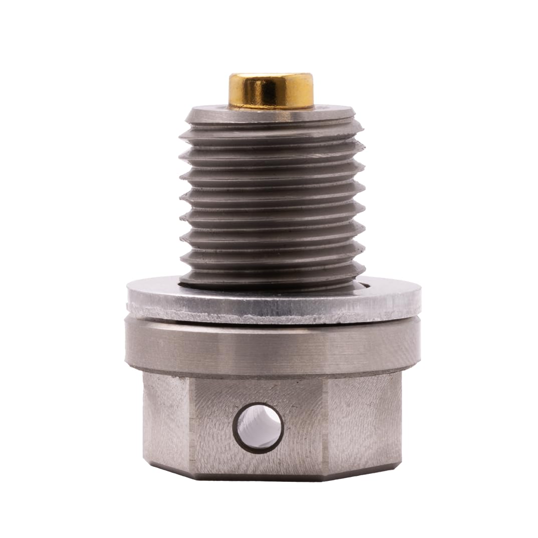 GoldPlug front view magnetic drain plug showing fit and finish benefit