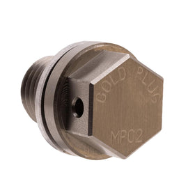 GoldPlug close-up of gold magnet highlighting strong metal capture benefit