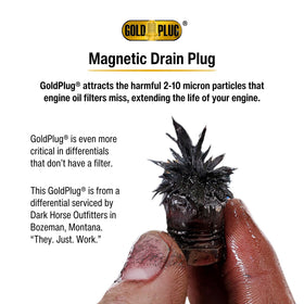 GoldPlug boxed packaging with washer showing ready-to-install benefit