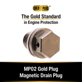 GoldPlug threaded plug and SW-02 washer showing correct sealing benefit