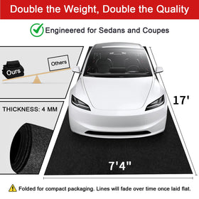 Golener waterproof rubber backside preventing leaks to garage floor