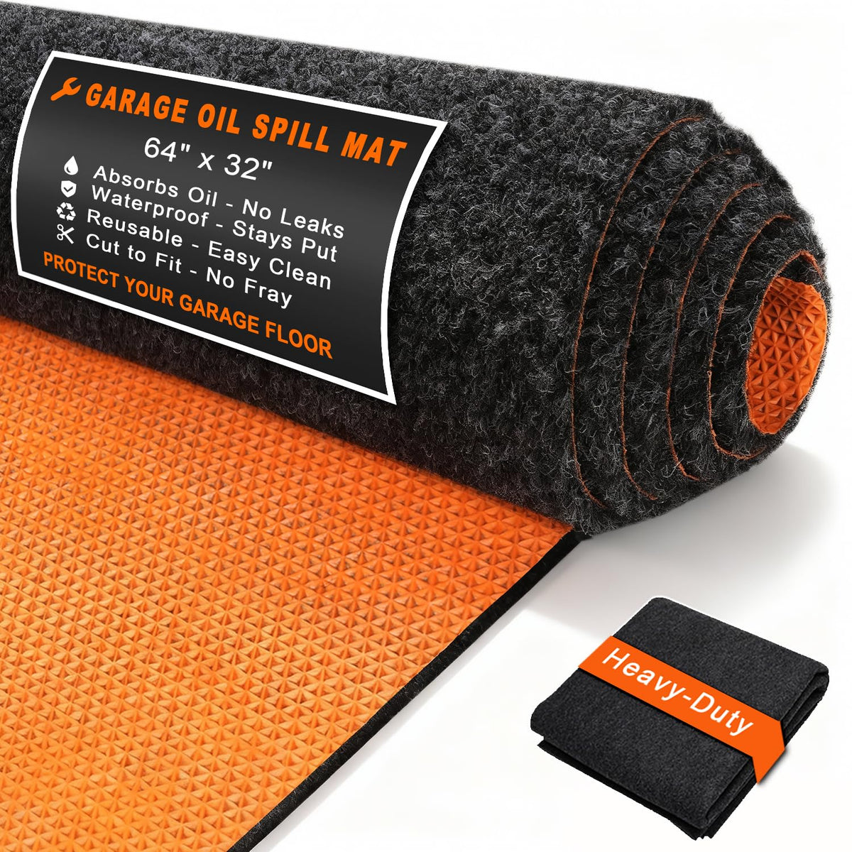 Golener front view full mat showing coverage and clean protection