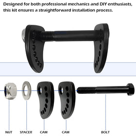 GOLKNHA cam bolt thread detail demonstrating strong clamp and corrosion resistance