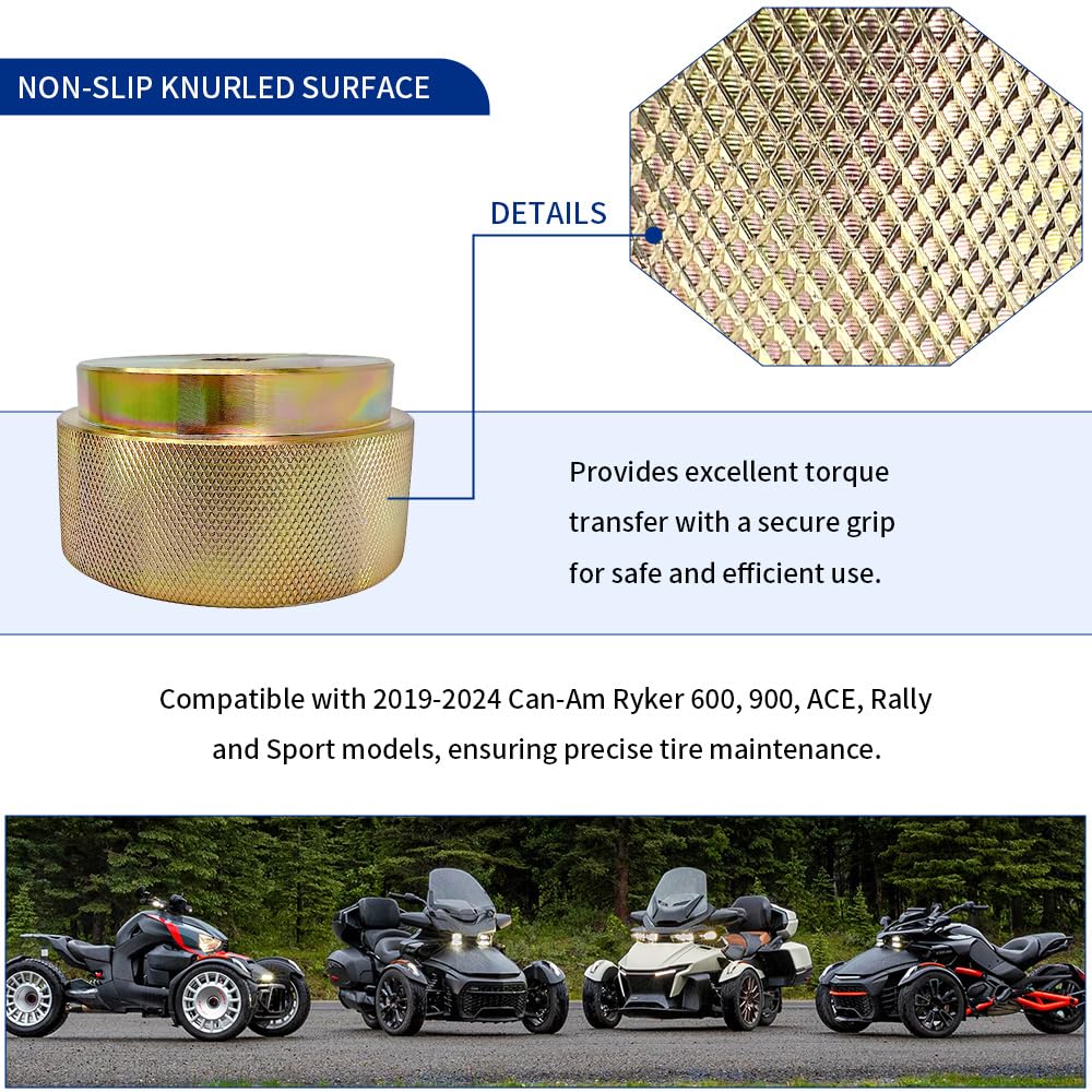 GOLKNHA machined drive end demonstrating precise fit for wheel nuts