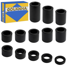 GOLKNHA front view of black billet spacer kit showing complete set benefit