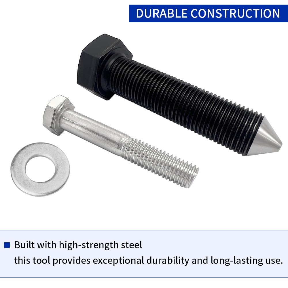 GOLKNHA tool in use removing flywheel demonstrating safe removal