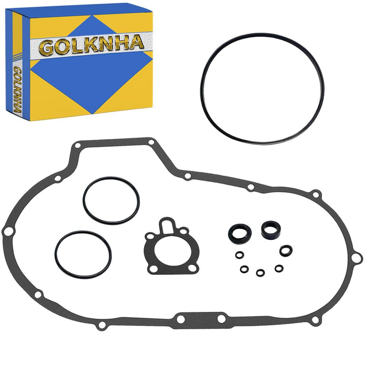 GOLKNHA primary cover gasket front packaging showing kit and compatibility