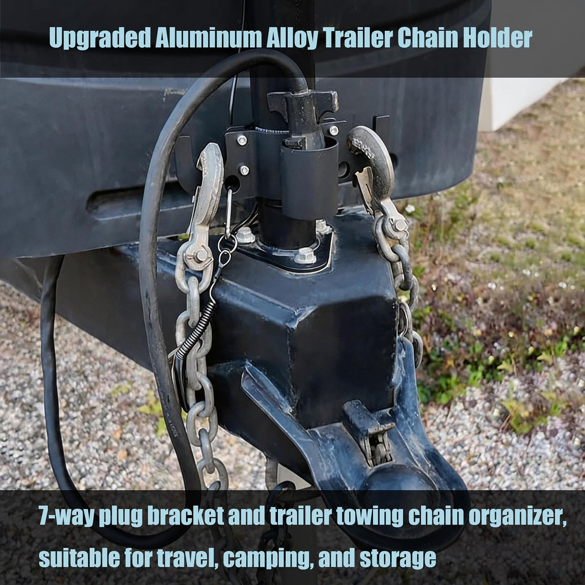 Golysoa inverted plug cradle protects 7-way plug from rain