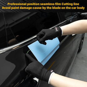 Gomake gloves worn during wrap installation for improved grip and safety