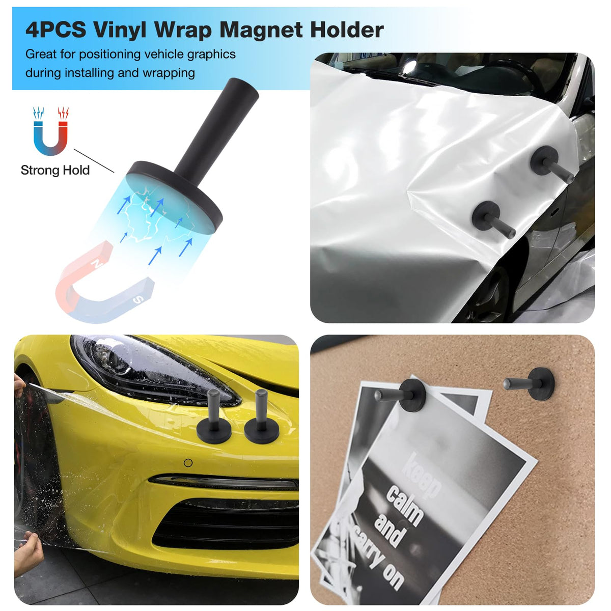 Gomake magnet holder close-up with felt base protecting paint