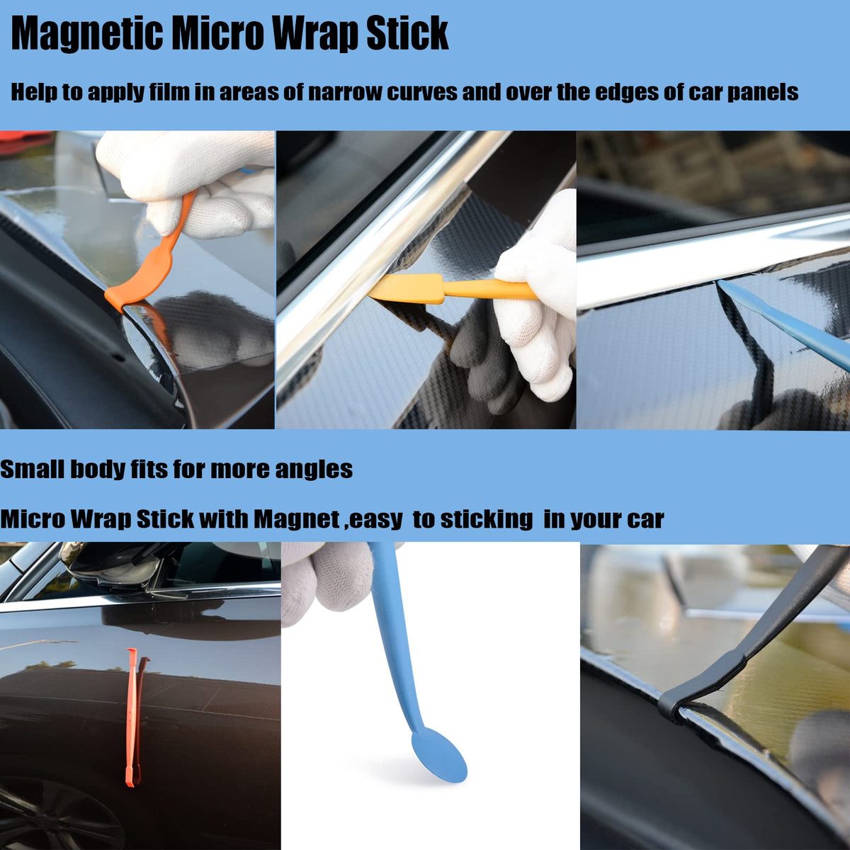 Gomake micro wrap sticks array for precise edge and seam work