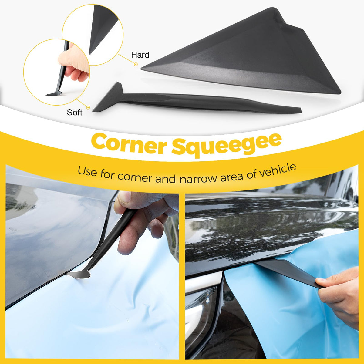 Gomake shank gasket and wrap stick demonstrating tuck-in capability