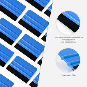 Gomake squeegee held in hand demonstrating size and comfortable control for installers