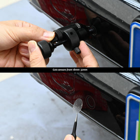 Gomake tool in use cutting sensor hole with consistent result