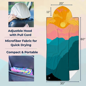 Gone For a Run microfiber texture close-up showing fast-dry performance benefit