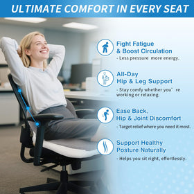 Gonexway cushion placed in a truck seat improving driver comfort on road