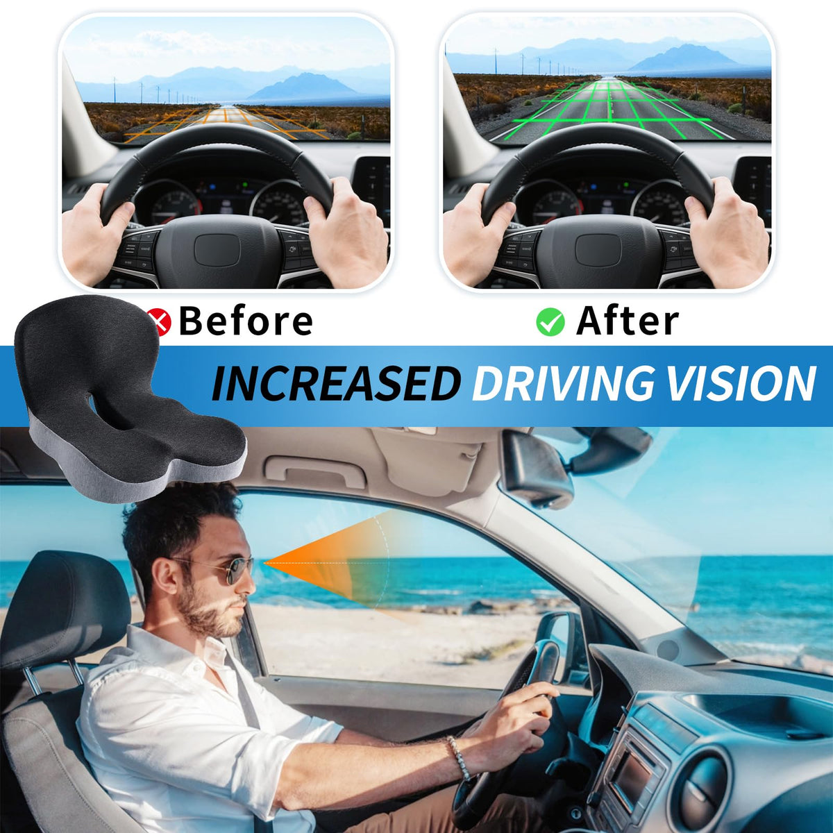 Gonexway removable washable cover open to show easy maintenance