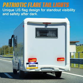 Gonice close-up displaying 57 LED array and flag detail for clear signaling