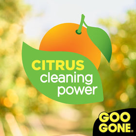 Goo Gone wiping away tree sap with towel showing safe sap removal from paint