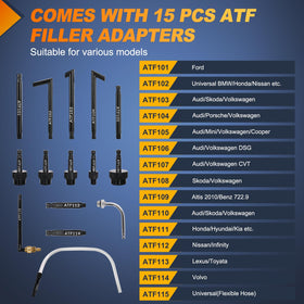 GOOACC 15 ATF adapter set in toolbox for broad vehicle compatibility