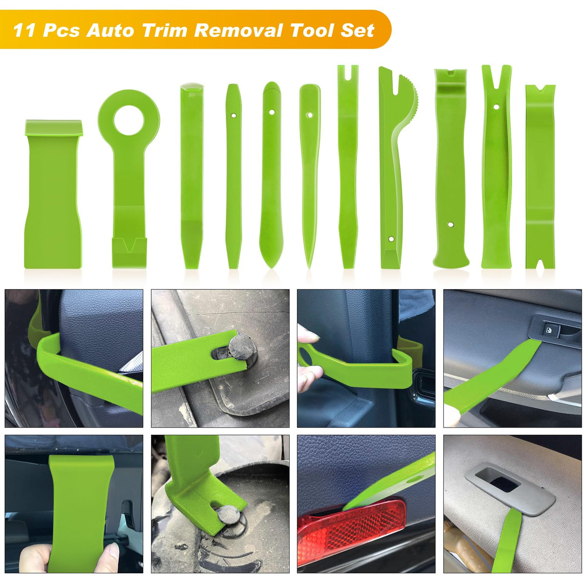 GOOACC close-up of tool tips highlighting durable nylon edges that protect surfaces
