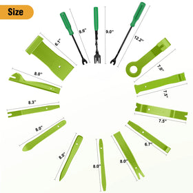 GOOACC close-up of assorted retainer clips showing multiple sizes