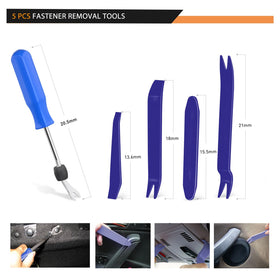 GOOACC fastener remover tools laid out to safely pry panels and protect trim