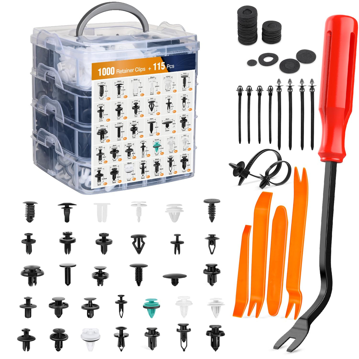 GOOACC front packaging organizer shows full kit for easy selection