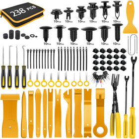 GOOACC front view of complete 238-piece kit showing organized contents and portability