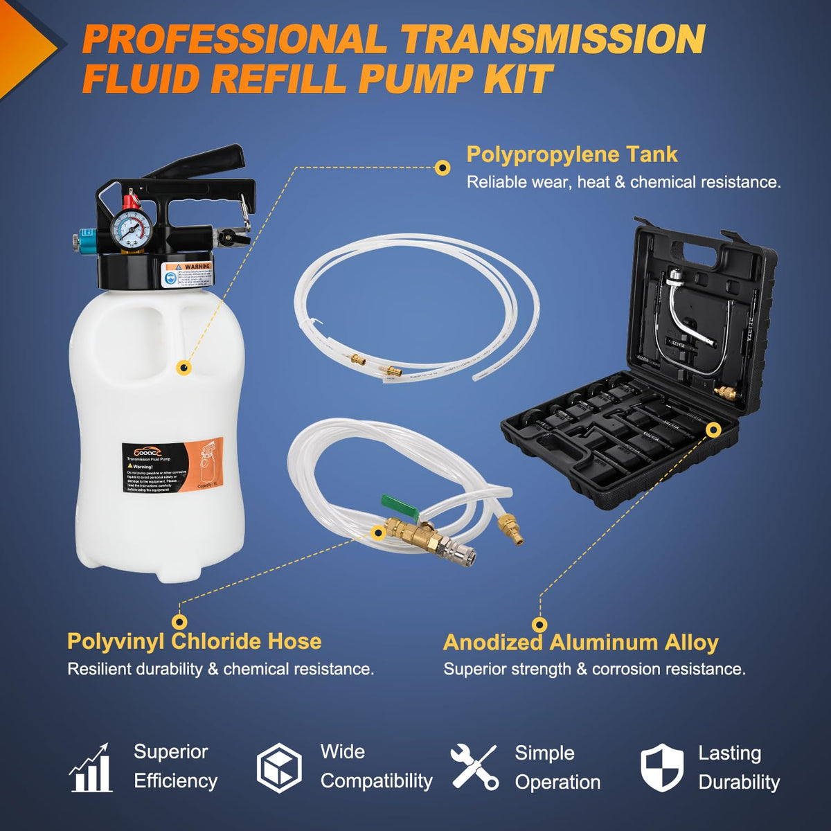 GOOACC in use extracting ATF from transmission to speed fluid change