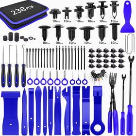GOOACC front layout showing full 238-piece kit and organized storage benefits