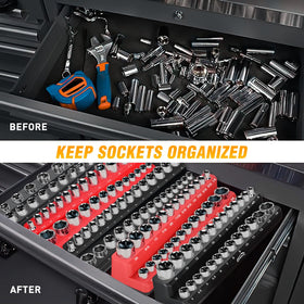 GOOACC lifestyle garage setup showing organized workspace and time-saving benefit