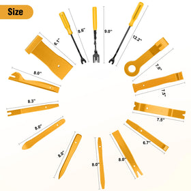 GOOACC close-up of assorted retainer clips displaying durable nylon and variety