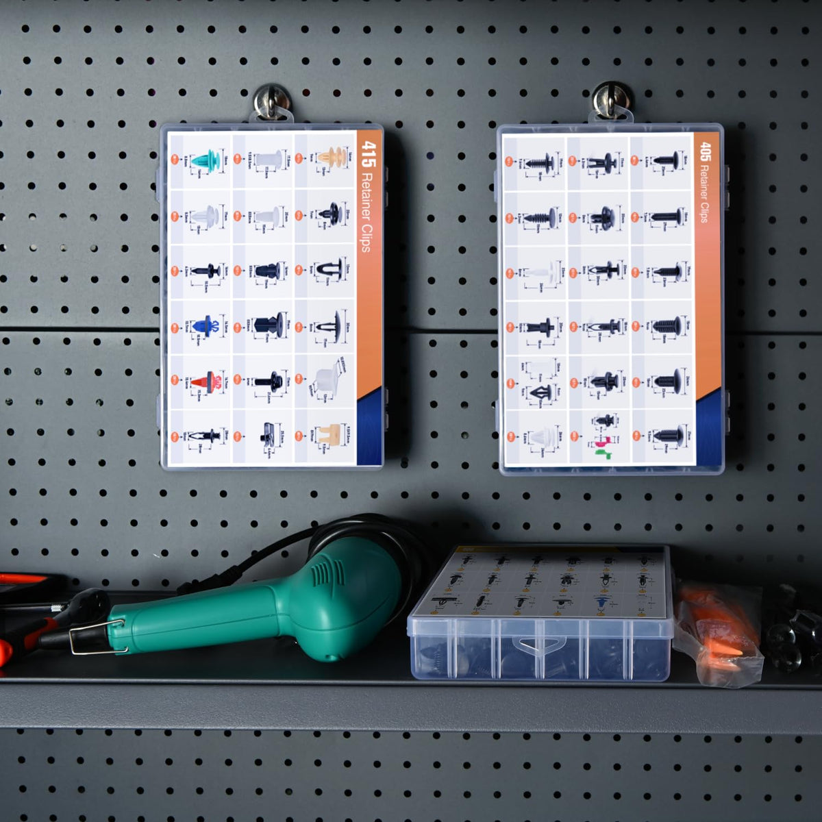GOOACC size comparison chart with multiple clip stems helping identify correct replacements