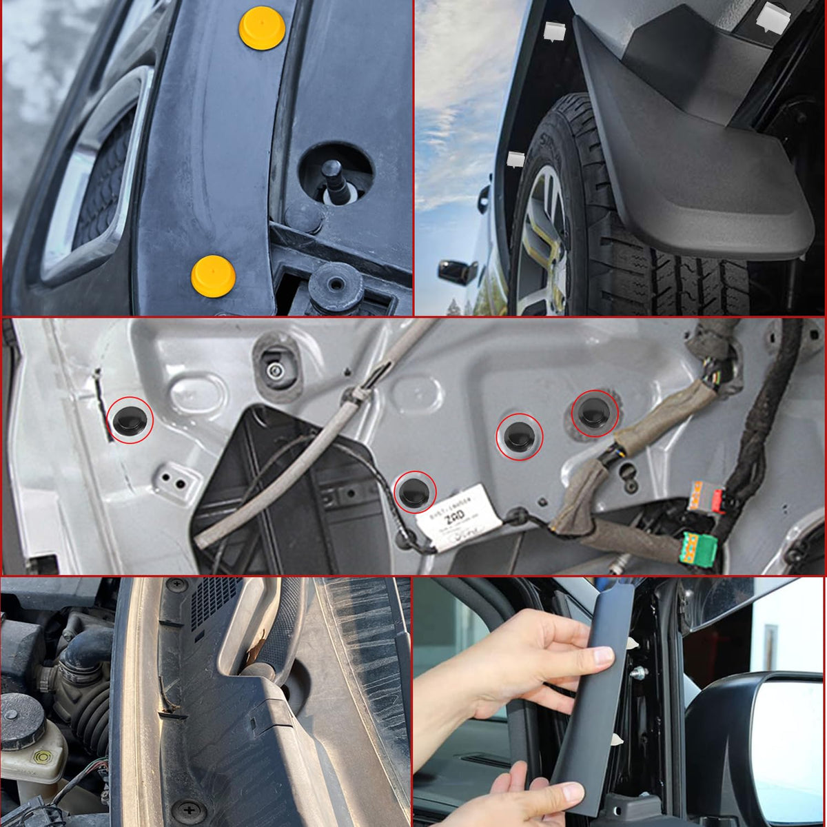 GOOACC labeled size comparison helping pick correct hole-fit quickly