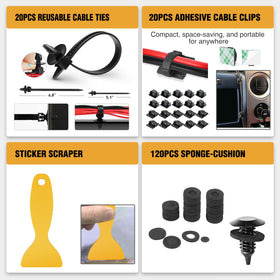 GOOACC size comparison with coin shows variety of clip sizes available