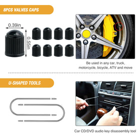 GOOACC open zippered storage pouch keeping all pieces organized and easy to carry