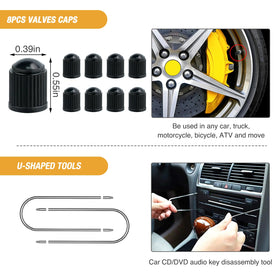 GOOACC open storage pouch with compartments to keep tools and clips organized