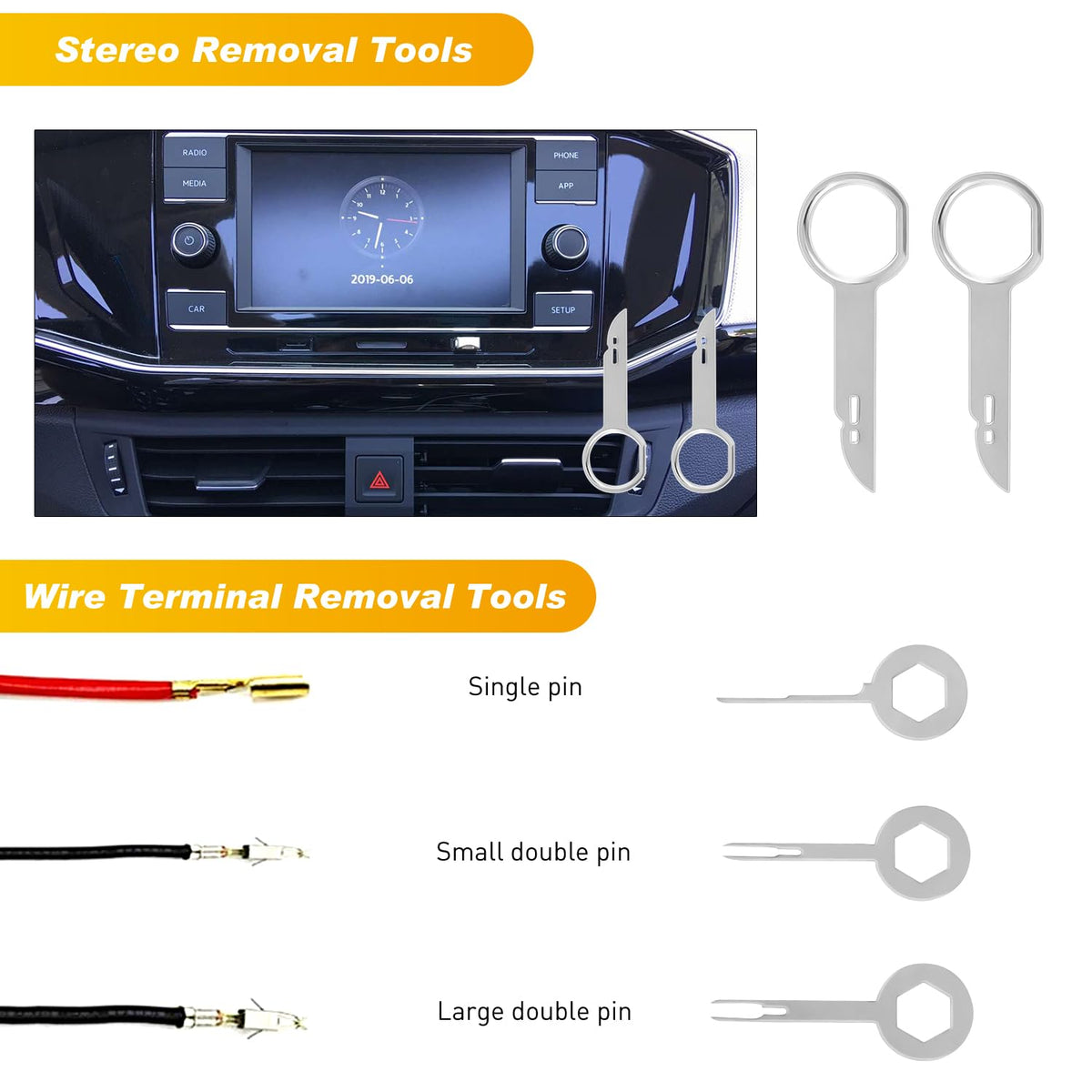 GOOACC terminal removal tool closeup showing precise connector extraction