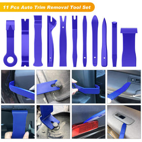 GOOACC tools in use removing a car door panel without marring finish