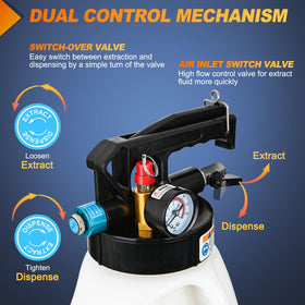 GOOACC two-way valve and trigger lock for hands-free continuous operation