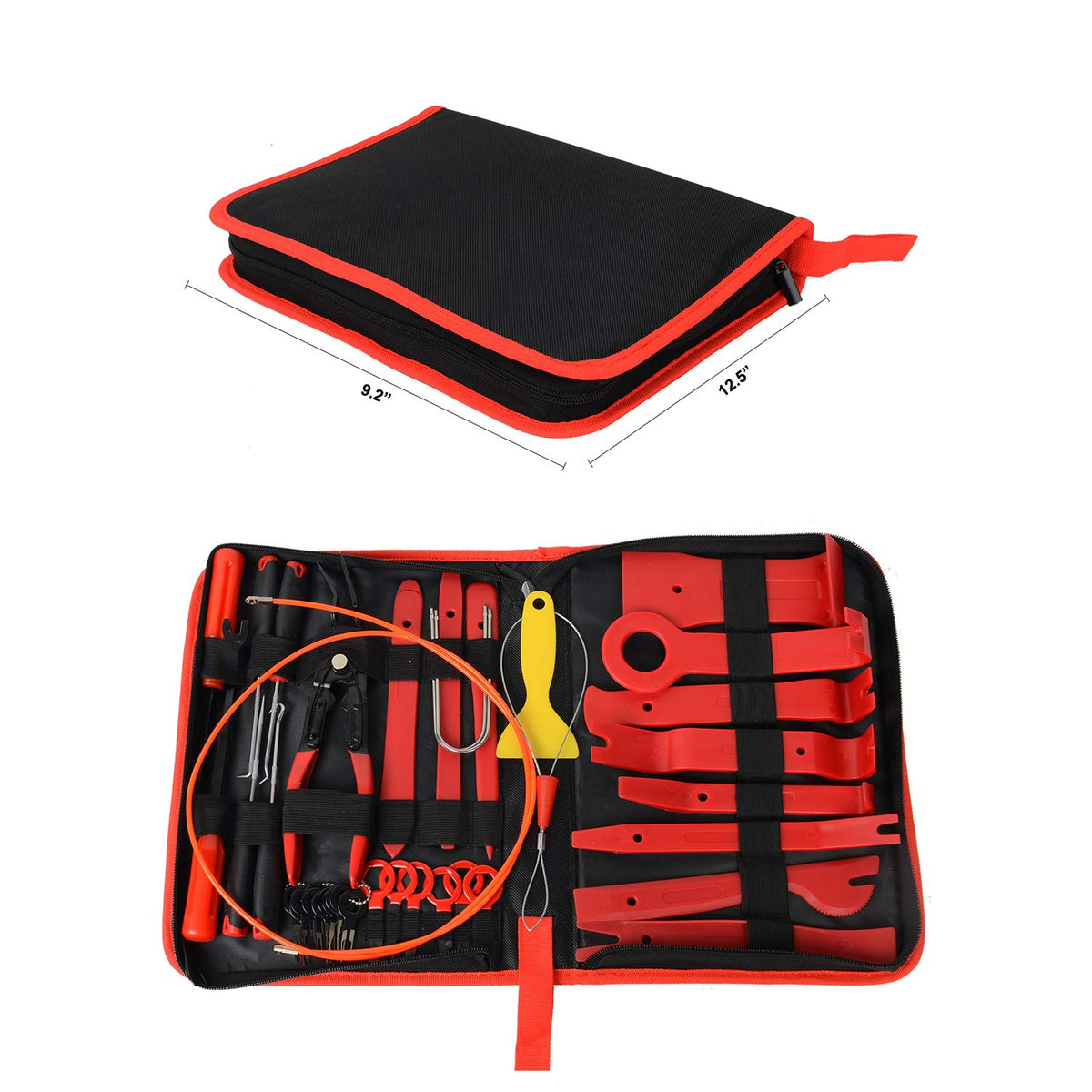 GOOACC zippered storage pouch open keeping tools organized and portable