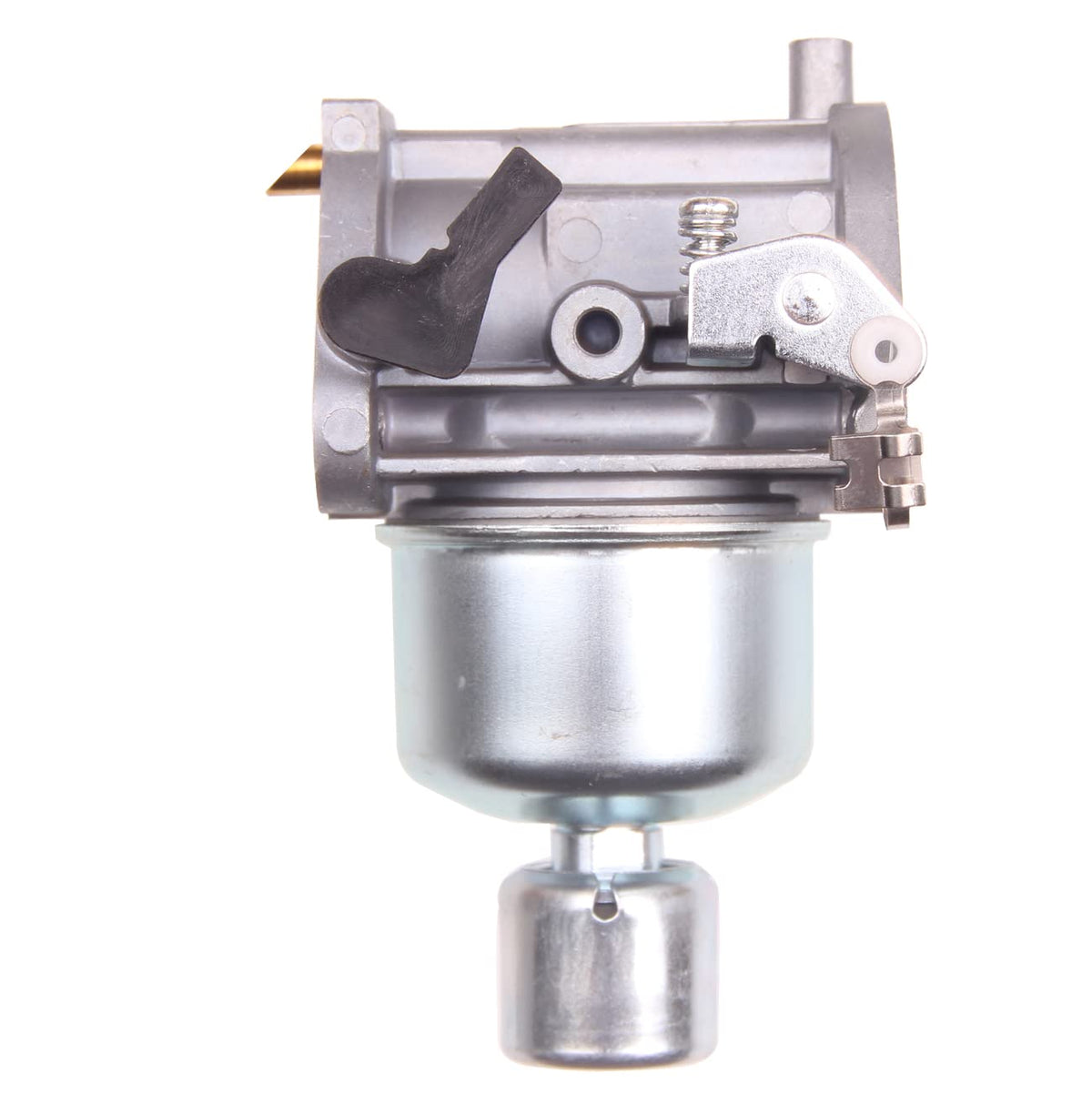 goodbest carburetor mounted on mower engine demonstrating restored performance